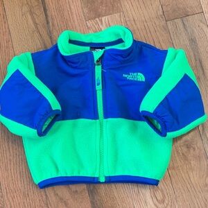 The North Face Neon Green and Blue Kids' Jacket